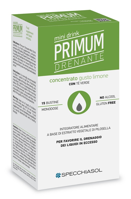 PRIMUM DRENANTE MINIDRINK LIMONE 15 STICK DA 10 ML - Farmacia Dott. Pasquale Russo