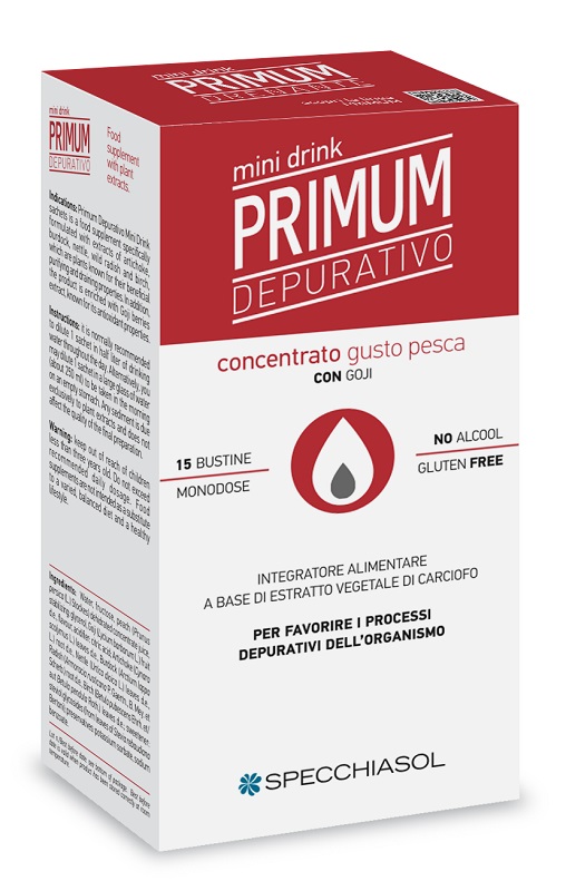 PRIMUM DEPURATIVO MINIDRINK PESCA 15 STICK DA 10 ML - Farmacia Dott. Pasquale Russo