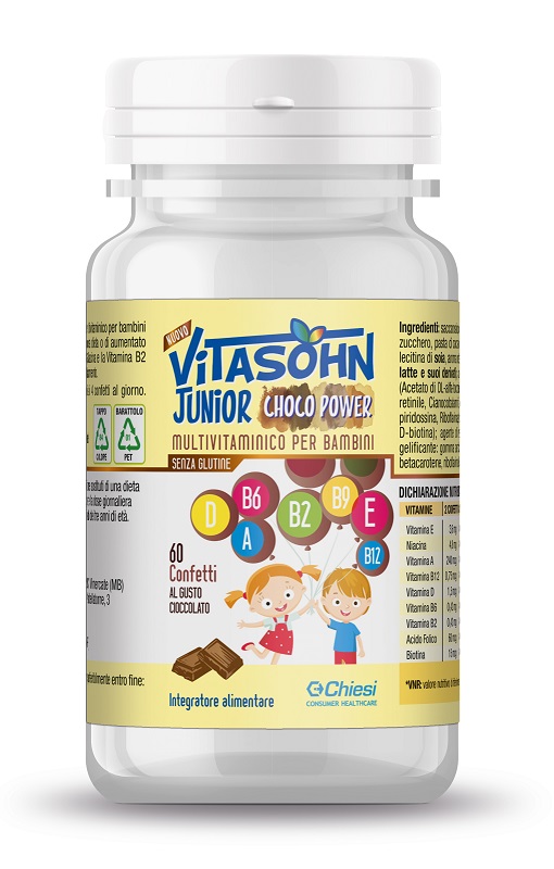 VITASOHN JUNIOR CHOCO POWER 60 CONFETTI - Farmacia Dott. Pasquale Russo