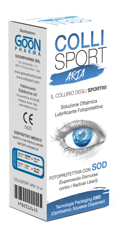 COLLISPORT ARIA SOLUZIONE OFTALMICA LUBRIFICANTE FOTOPROTETTIVA 10 ML - Farmacia Dott. Pasquale Russo