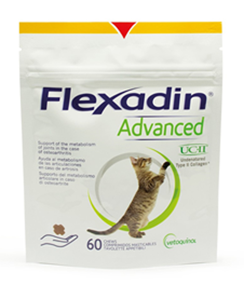 FLEXADIN ADVANCED GATTO TUTTE LE TAGLIE BUSTA DA 60 TAVOLETTE APPETIBILI MASTICABILI - Farmacia Dott. Pasquale Russo