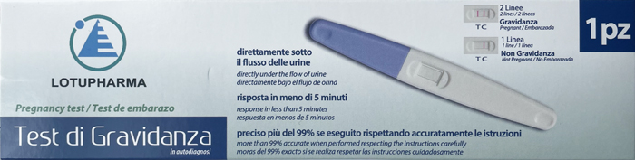 LOTUPHARMA TEST DI GRAVIDANZA 1 PEZZO - Farmacia Dott. Pasquale Russo