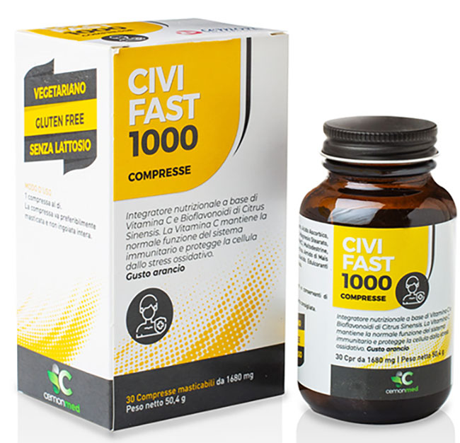 CEMONMED CIVIFAST 1000 30 COMPRESSE MASTICABILI - Farmacia Dott. Pasquale Russo
