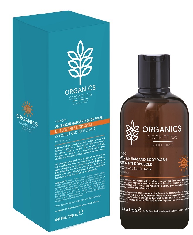 ORGANICS PHARM AFTER SUN HAIR AND BODY WASH 250 ML - Farmacia Dott. Pasquale Russo