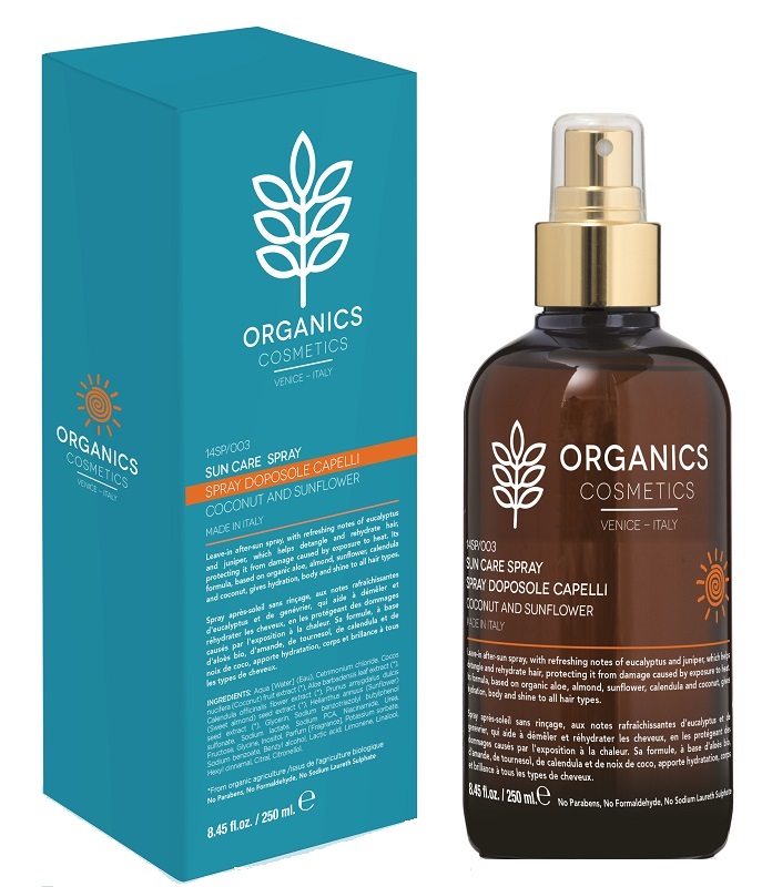 ORGANICS PHARM SUN CARE SPRAY DISTRICANTE DOPOSOLE CAPELLI 250 ML - Farmacia Dott. Pasquale Russo