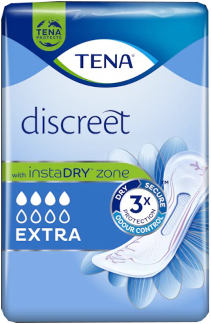 ASSORBENTE INCONTINENZA LEGGERA TENA DISCREET EXTRA 10 PEZZI - Farmacia Dott. Pasquale Russo