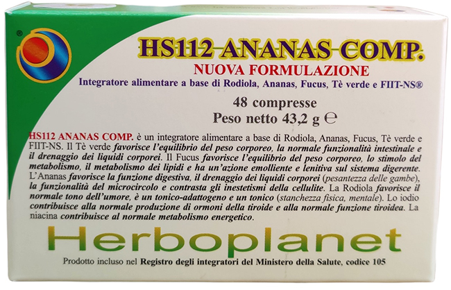 HS112 ANANAS COMP 48 COMPRESSE - Farmacia Dott. Pasquale Russo