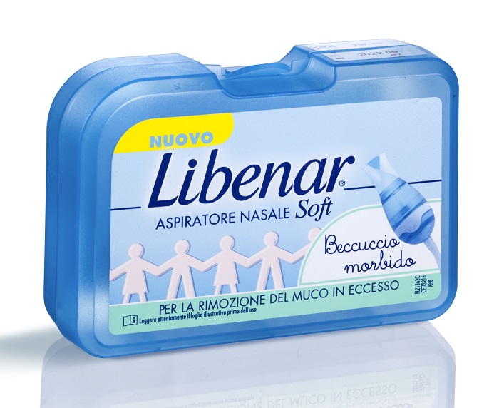 ASPIRATORE NASALE SOFT LIBENAR + 5 FILTRI CON BECCUCCIO ULTRA FLESSIBILE - Farmacia Dott. Pasquale Russo