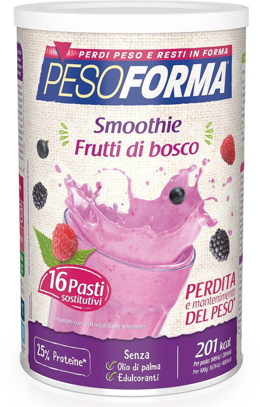 PESOFORMA SMOOTHIE FRUTTI BOSCO 436 G - Farmacia Dott. Pasquale Russo