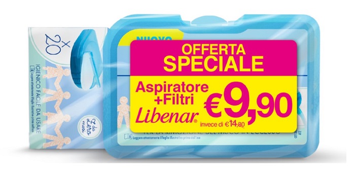 LIBENAR BIPACCO ASPIRATORE SOFT + 25 FILTRI - Farmacia Dott. Pasquale Russo
