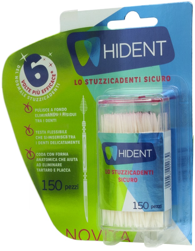 HIDENT STUZZICADENTI MONOUSO 150 PEZZI - Farmacia Dott. Pasquale Russo