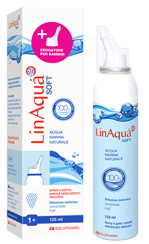 SOLUZIONE SPRAY ISOTONICA NASALE LINAQUA SOFT 125 ML CON DOPPIO EROGATORE - Farmacia Dott. Pasquale Russo
