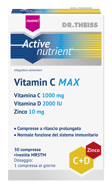 THEISS ACTIVE NUTRIENT VITAMIN C MAX 30 COMPRESSE - Farmacia Dott. Pasquale Russo