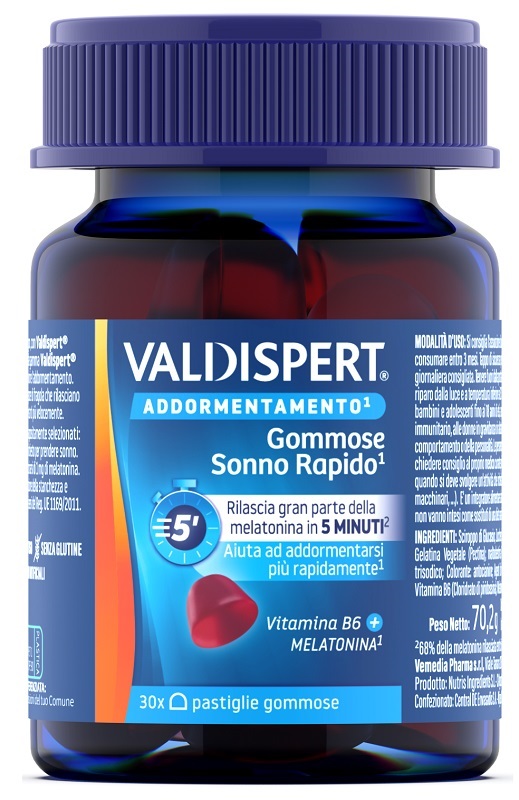 VALDISPERT GOMMOSE SONNO RAPIDO 30 PASTIGLIE GOMMOSE - Farmacia Dott. Pasquale Russo