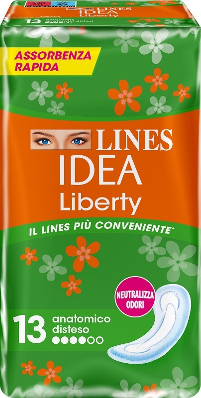 LINES IDEA LIBERTY DWCT ANATOMICI 13 PEZZI - Farmacia Dott. Pasquale Russo