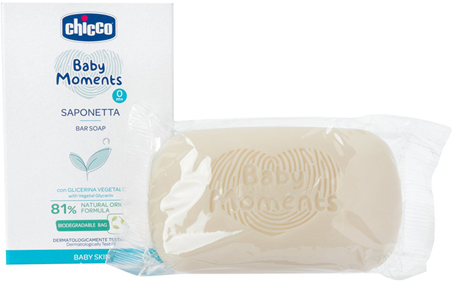 CHICCO BABY MOMENTS SAPONE SOLIDO 100 G - Farmacia Dott. Pasquale Russo