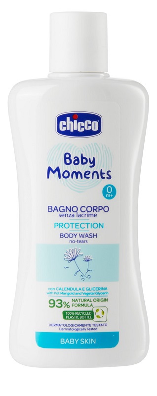 CHICCO BABY MOMENTS BAGNO CORPO SENZA LACRIME PROTECTION 200 ML - Farmacia Dott. Pasquale Russo