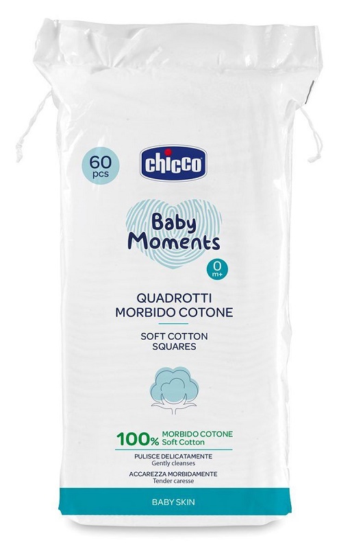CHICCO BABY MOMENTS QUADROTTI 60 PEZZI - Farmacia Dott. Pasquale Russo
