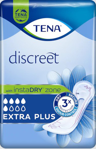 ASSORBENTE INCONTINENZA LEGGERA TENA DISCREET EXTRA PLUS 16 PEZZI - Farmacia Dott. Pasquale Russo