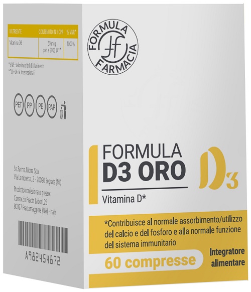 FORMULA D3 ORO 60 COMPRESSE - Farmacia Dott. Pasquale Russo