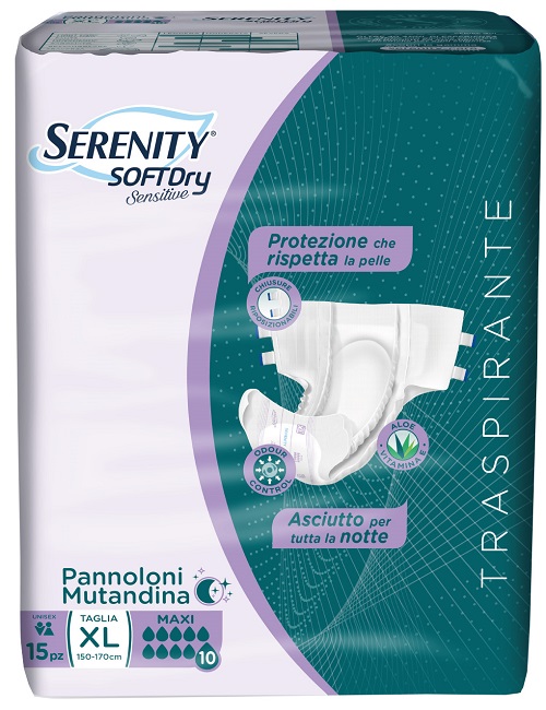 PANNOLONE MUTANDINA SERENITY SD SENSITIVE MAXI XL 15 PEZZI - Farmacia Dott. Pasquale Russo
