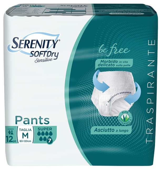 SERENITY PANTS SD SENSITIVE SUPER M 12 PEZZI - Farmacia Dott. Pasquale Russo