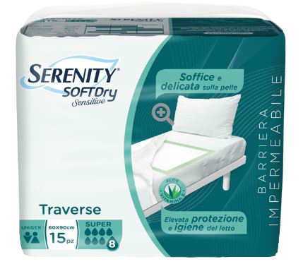 SERENITY TRAVERSA SD SENSITIVE SUPER 60X90 CM 15 PEZZI - Farmacia Dott. Pasquale Russo