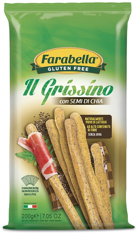 FARABELLA GRISSINI CON SEMI DI CHIA 200 G - Farmacia Dott. Pasquale Russo