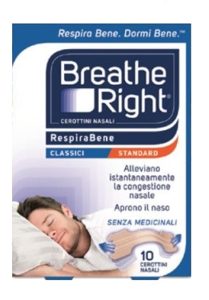 CEROTTI NASALI BREATHE RIGHT CLASSICI 10 PEZZI - Farmacia Dott. Pasquale Russo