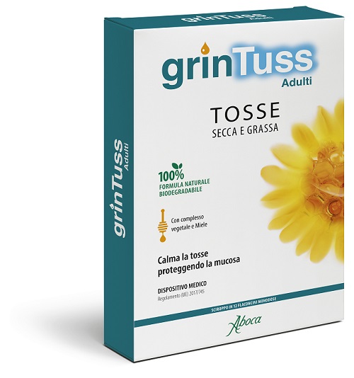 GRINTUSS ADULTI SCIROPPO 12 FLACONCINI MONODOSE - Farmacia Dott. Pasquale Russo