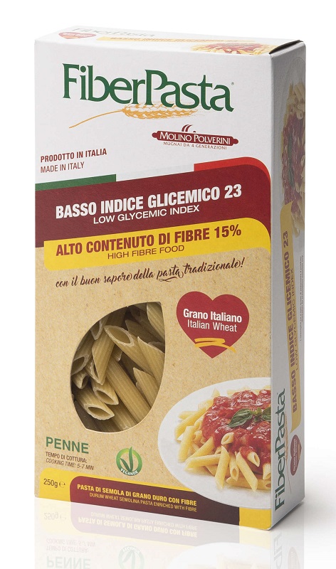FIBERPASTA PENNE BASSO INDICE GLICEMICO 250 G - Farmacia Dott. Pasquale Russo