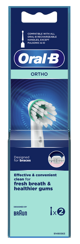 ORALB ORTHO OD17 TESTINA PER SPAZZOLINO ELETTRICO 2 PEZZI - Farmacia Dott. Pasquale Russo