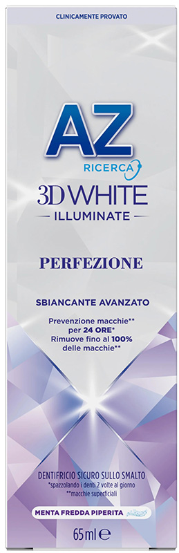 AZ 3D WHITE ILLUMINANTE PERFEZIONE SBIANCANTE AVANZATO DENTIFRICIO 50 ML - Farmacia Dott. Pasquale Russo