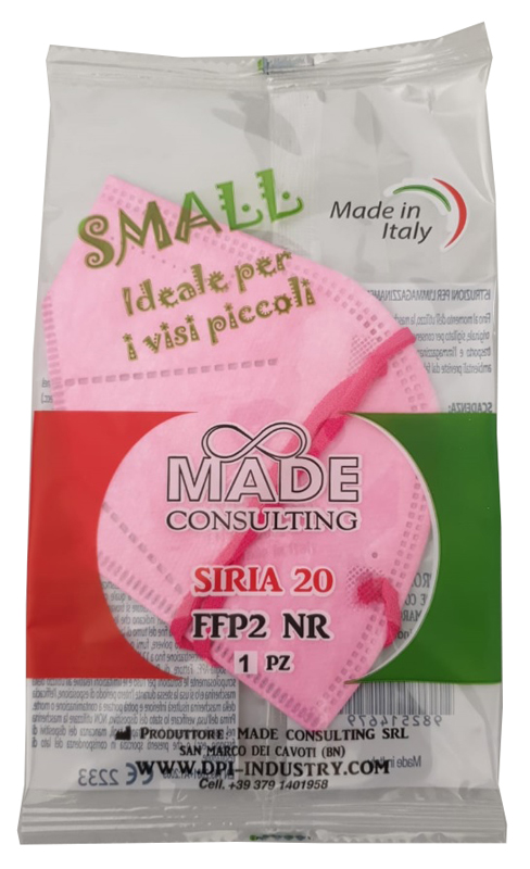 SIRIA 20 SEMIMASCHERINA FILTRANTE FFP2 PINK SMALL - Farmacia Dott. Pasquale Russo