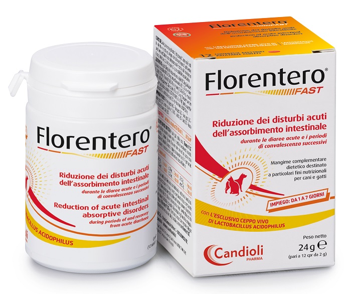 FLORENTERO FAST BARATTOLO DA 12 COMPRESSE APPETIBILI DA 2 G - Farmacia Dott. Pasquale Russo