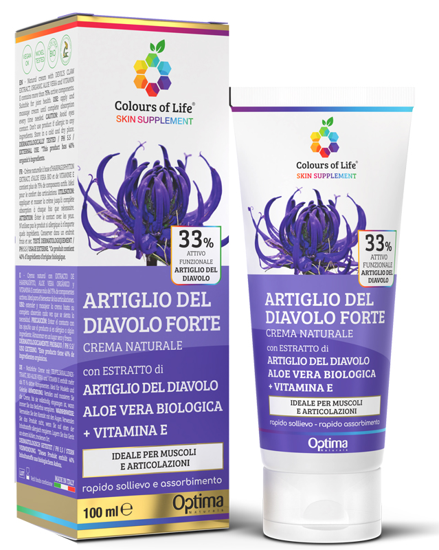 COLOURS OF LIFE SKIN SUPPLEMENT ARTIGLIO DEL DIAVOLO 33% CREMA 100 ML - Farmacia Dott. Pasquale Russo