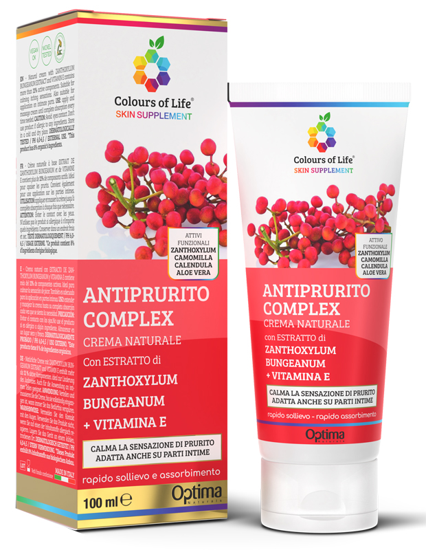 COLOURS OF LIFE SKIN SUPPLEMENTE ANTIPRURITO COMPLEX CREMA 100 ML - Farmacia Dott. Pasquale Russo