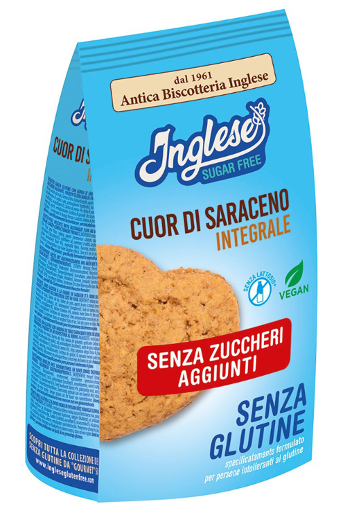 INGLESE BISCOTTI CUOR DI SARACENO SENZA ZUCCHERI AGGIUNTI PROMO 300 G - Farmacia Dott. Pasquale Russo