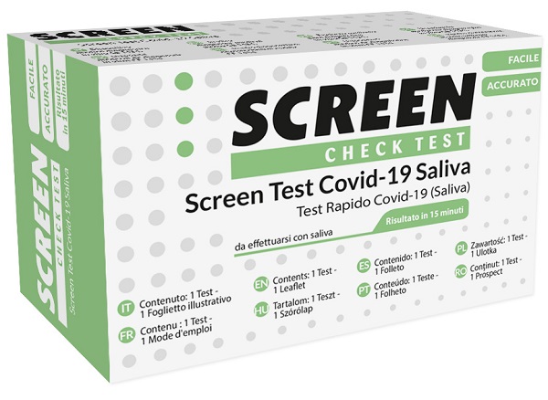 SCREEN TEST ANTIGENICO RAPIDO AUTODIAGNOSTICO COVID-19 SARS-COV-2 CAMPIONI SALIVARI SELFTEST COVID SALIVA SCREEN - Farmacia Dott. Pasquale Russo