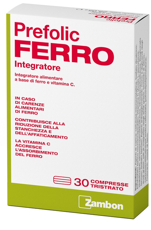 PREFOLIC FERRO 30 COMPRESSE - Farmacia Dott. Pasquale Russo
