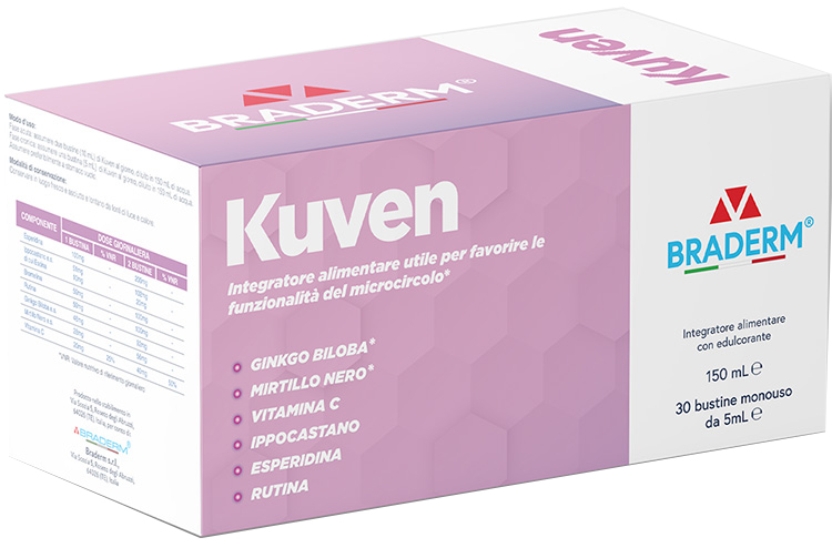 KUVEN LIQUIDO 30 BUSTINE DA 5 ML BRADERM - Farmacia Dott. Pasquale Russo