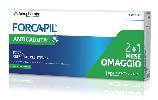 FORCAPIL ANTICADUTA 90CPR 2+1 MESE IN OMAGGIO - Farmacia Dott. Pasquale Russo