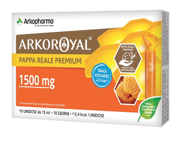 ARKOROYAL PAPPA REALE 1500MG SENZA ZUCCHERO 10 FLACONCINI DA 15 ML - Farmacia Dott. Pasquale Russo