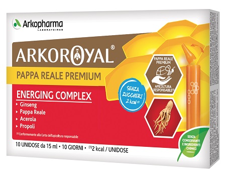 ARKOROYAL ENERGING COMPLEX SENZA ZUCCHERO 10 FLACONCINI DA 15 ML - Farmacia Dott. Pasquale Russo