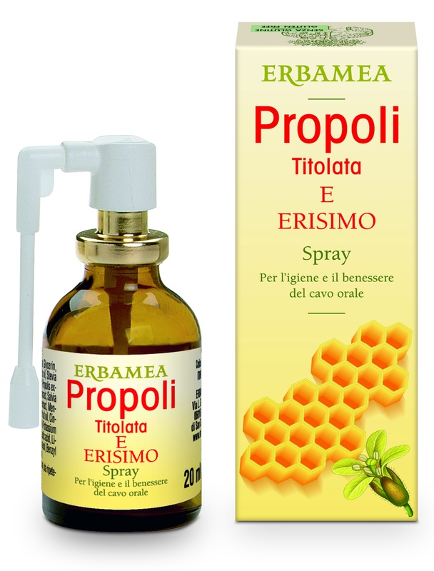 PROPOLI ERISIMO TITOLATA SPRAY 20 ML - Farmacia Dott. Pasquale Russo