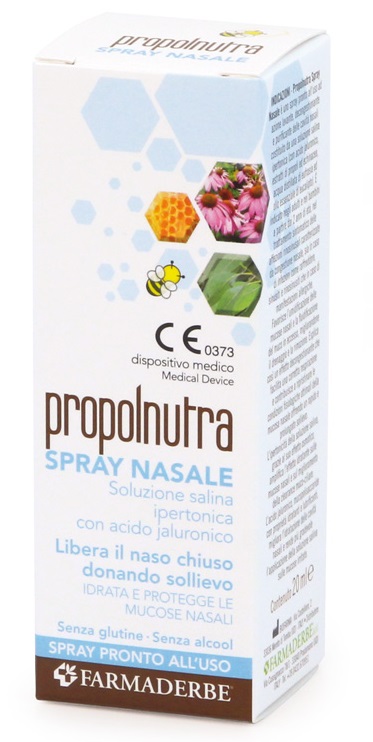 PROPOLNUTRA SPRAY NASALE SOLUZIONE SALINA IPERTONICA CON ACIDO IALURONICO 20 ML - Farmacia Dott. Pasquale Russo