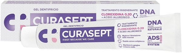 CURASEPT GEL DENTIFRICIO ADS DNA TRATTAMENTO RIGENERANTE 75 ML - Farmacia Dott. Pasquale Russo