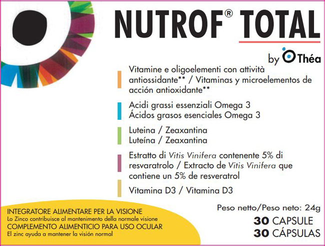 NUTROF TOTAL 30 CAPSULE - Farmacia Dott. Pasquale Russo