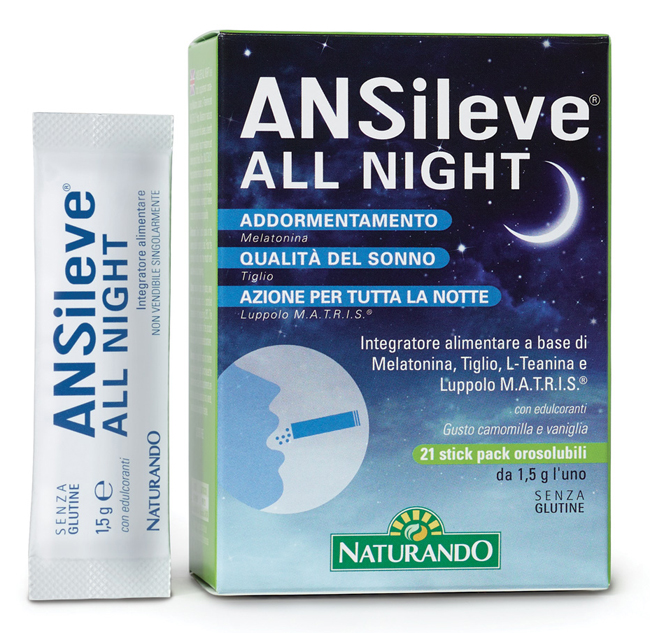 ANSILEVE ALL NIGHT 21 STICK PACK OROSOLUBILI - Farmacia Dott. Pasquale Russo