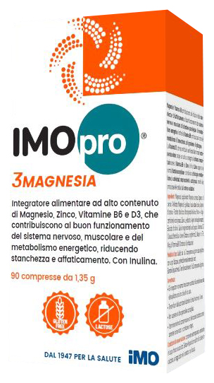 IMOPRO 3 MAGNESIA 90 COMPRESSE - Farmacia Dott. Pasquale Russo